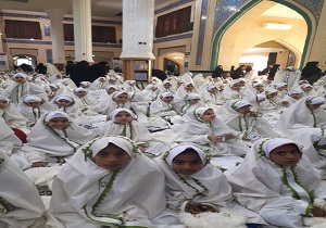 برگزاری جشن تکلیف دانش آموزان دختر کلاس سوم ابتدایی