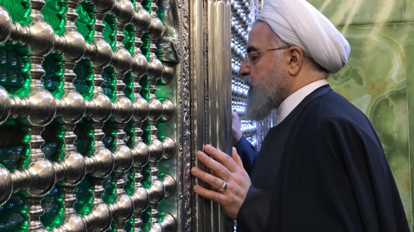 دکتر روحانی حرمین شریفین کاظمین را زیارت کرد