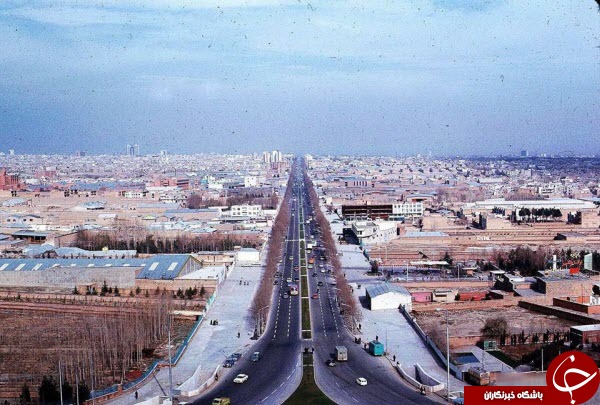 عکس تاریخی تهران از بالای برج آزادی در سال ۱۳۵۳