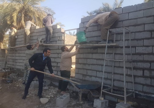 محرومیت زدایی گروه جهادی انصارالمهدی (عج ) آبادان در روستای تنگه ۳