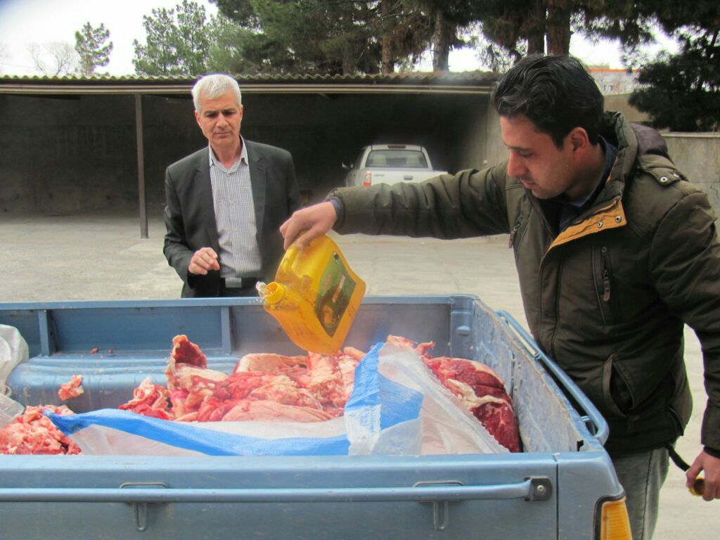 معدوم سازی ۳۴۰ کیلوگرم گوشت وچربی غیربهداشتی درسبزوار