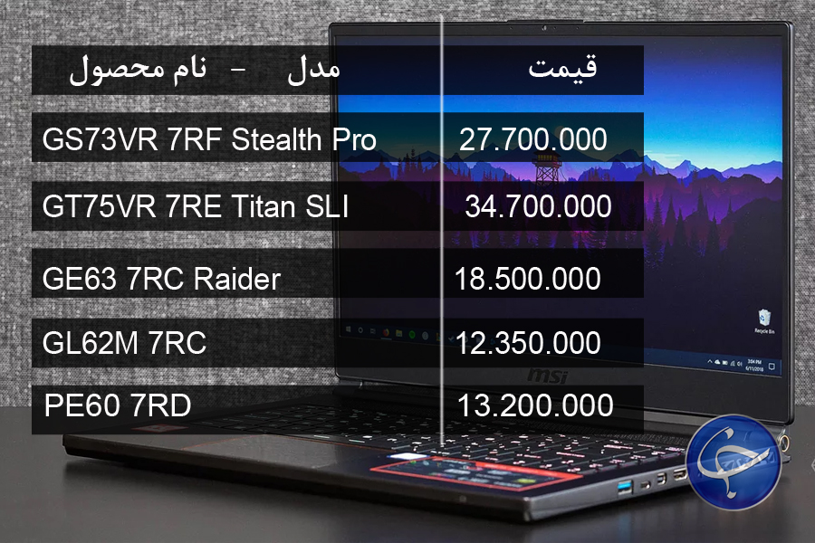 آخرین قیمت انواع لپ تاپ در بازار (تاریخ ۲۱ اسفند) +جدول