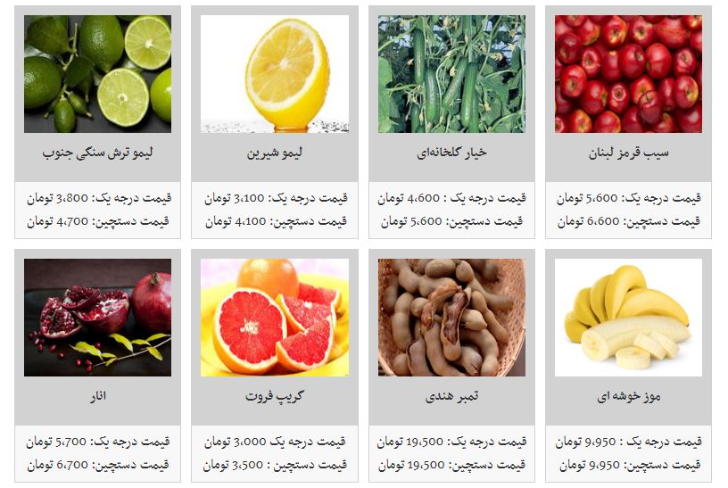 ثبات قیمت&zwnj;ها در بازار میوه و تره&zwnj;بار