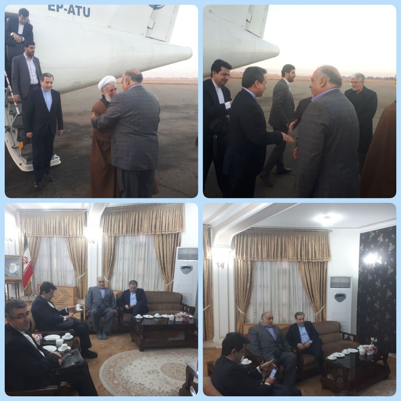 امام جمعه موقت تهران  و معاون وزیر امور خارجه  واردکرمانشاه شدند