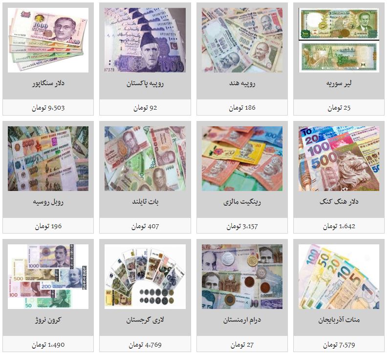 کاهش نرخ تمامی ارزها در بازار آزاد