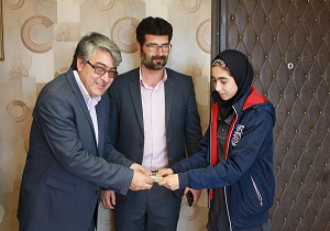 تجلیل از مدال آوران مسابقات بین المللی تکواندو در اردبیل