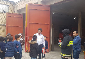 برگزاری دوره های  آموزشی آتش نشانی برای دانش آموزان مهابادی