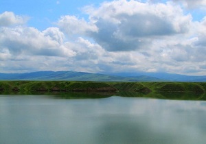 نمایی از سد زیبای گلستان در گنبد کاووس + فیلم