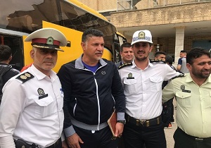 استقبال از سرمربی تیم فوتبال سایپا تهران در مسجدسلیمان