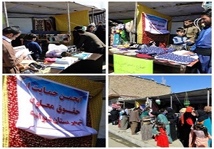 برپایی نمایشگاه عرضه دستاورد‌های اعضای انجمن حمایت از حقوق معلولین در دیواندره