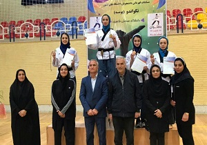 معرفی برترین های مسابقات تکواندو دانشجویان دختر در شاهرود