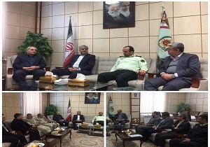 دیدار مشترک رییس دانشگاه علوم پزشکی کرمانشاه با معاون بهداد فرماندهی انتظامی کشور