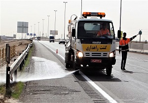 پاکسازی حریم راه‌ها با مشارکت نیروی راهداری اردبیل