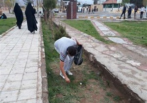 برپایی مانور نظافت شهر در بندر ماهشهر