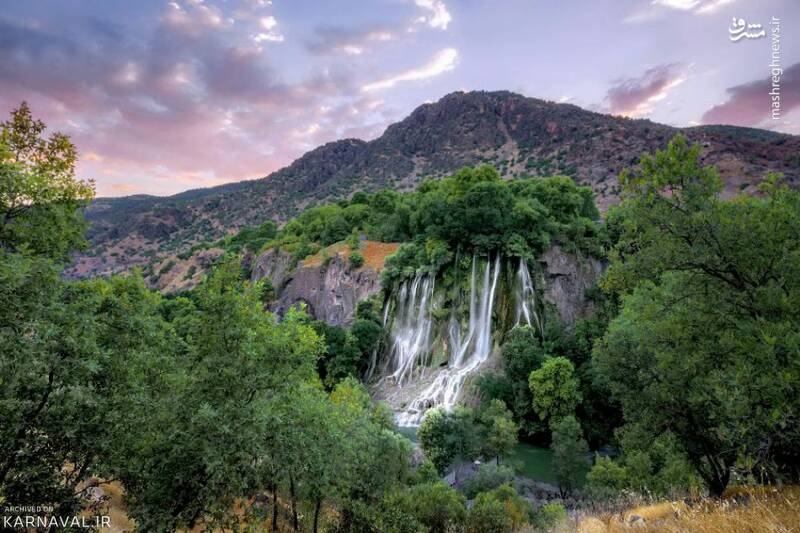 نمایی دیدنی از آبشار بیشه لرستان