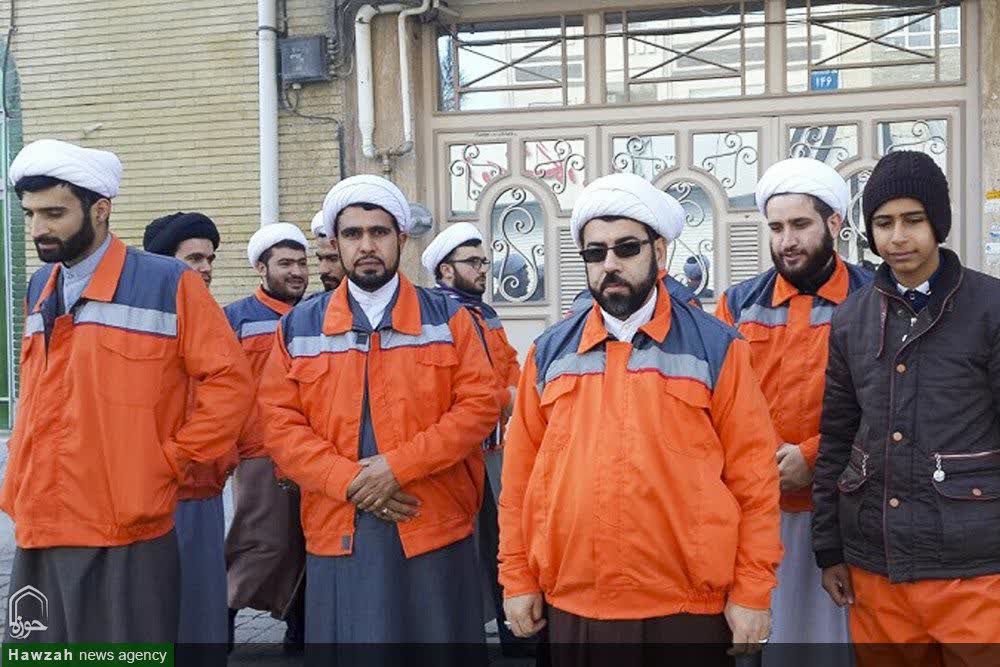 خدمت&zwnj;رسانی جهادی طلاب شیروانی به جای پاکبان&zwnj;ها