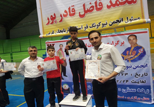 مهاباد نایب قهرمان مسابقات نیوکونگ فو استان شد