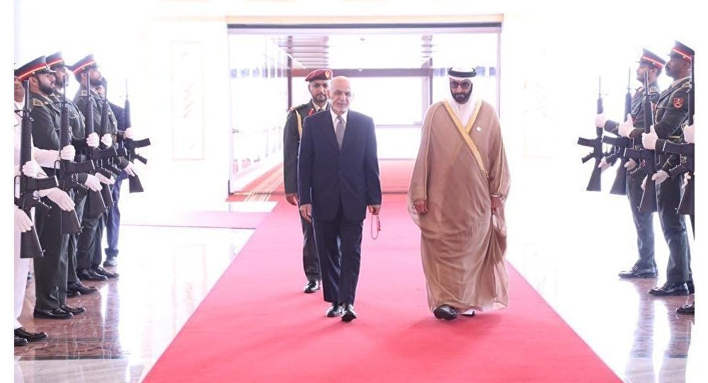 اشرف غنی با شیخ محمد بن زاید آل نهیان دیدار و گفتگو کرد