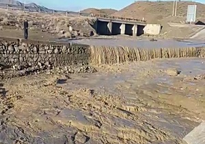جاری شدن سیل در «بمرود» + فیلم