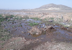 دستگیری راننده تانکر در حین تخلیه فاضلاب در آبیک