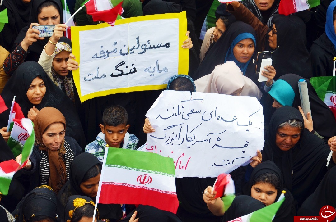 عکس&zwnj;هایی از حضور رئیس جمهور در کنگان