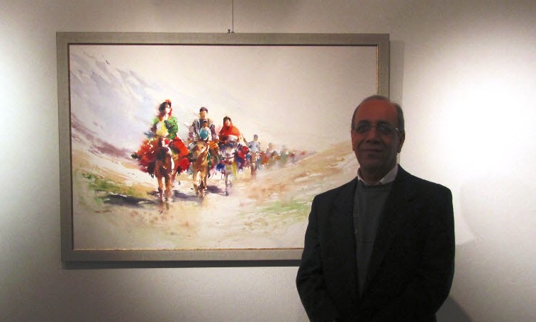 پیکر هنرمند نقاش رهسپار خانه ابدی شد
