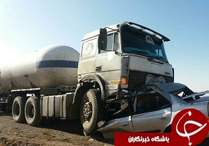 مصدومیت ۶ نفربراثر تصادف بین بین خودروی پراید و تانکر سوخت در پلدختر