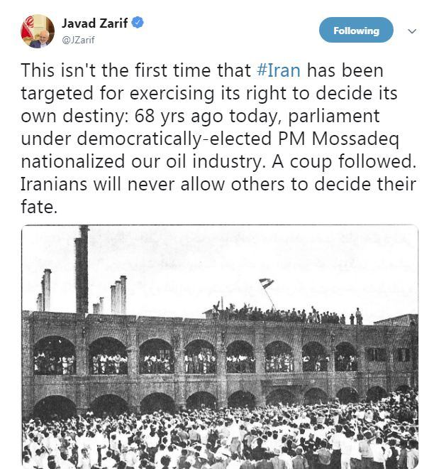 ایرانی&zwnj;ها هرگز اجازه نمی&zwnj;دهند دیگران درباره سرنوشتشان تصمیم بگیرند
