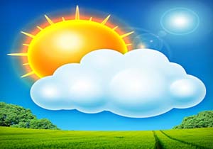 هوای ابری و نیمه ابری برای گیلان