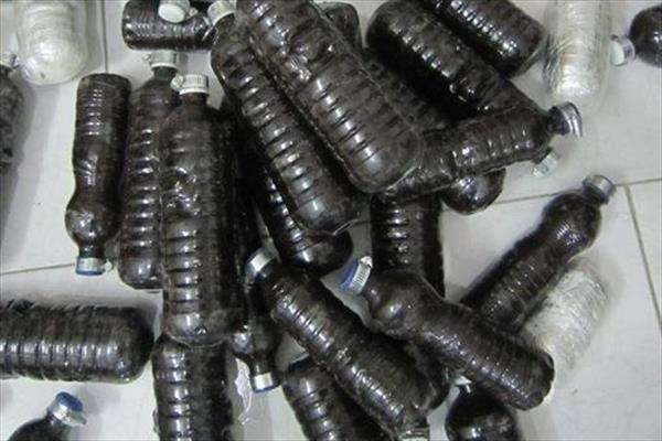 کشف ۳۰ کیلوگرم تریاک جاسازی شده در بطری‌های آب معدنی