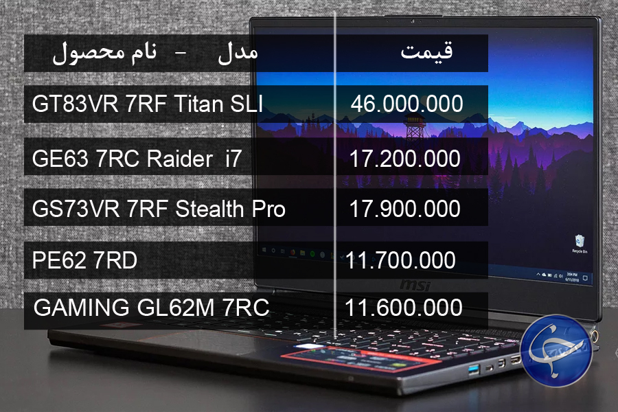 آخرین قیمت انواع لپ تاپ در بازار (تاریخ ۵ اسفند) +جدول
