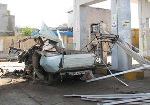 انفجار مخزن CNG خودرو در اهواز یک نفر راهی بیمارستان کرد
