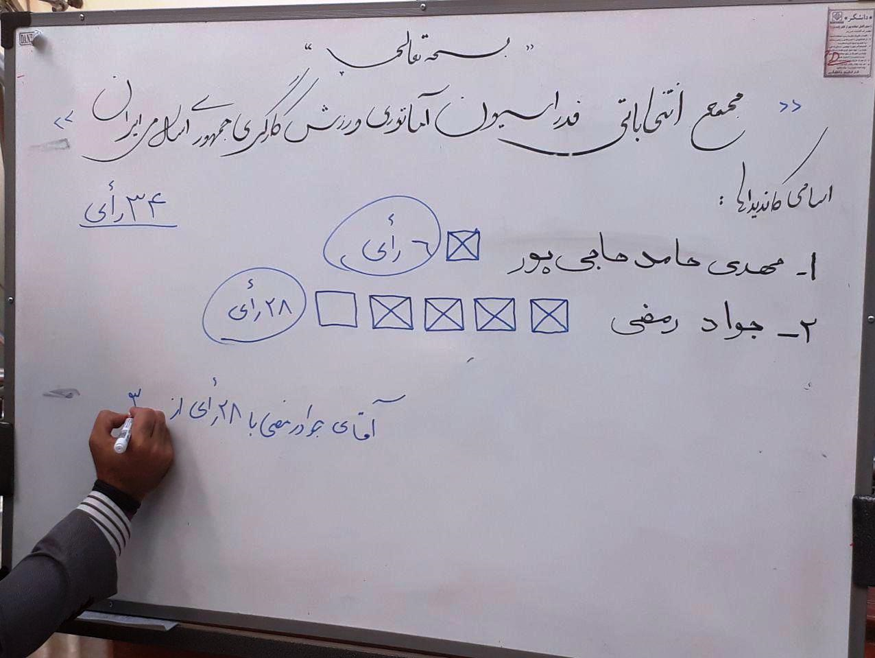 رمضی رئیس فدراسیون ورزش کارگری شد