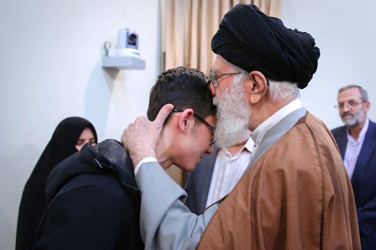 &laquo;آرین غلامی&raquo; با رهبر معظّم انقلاب دیدار کرد