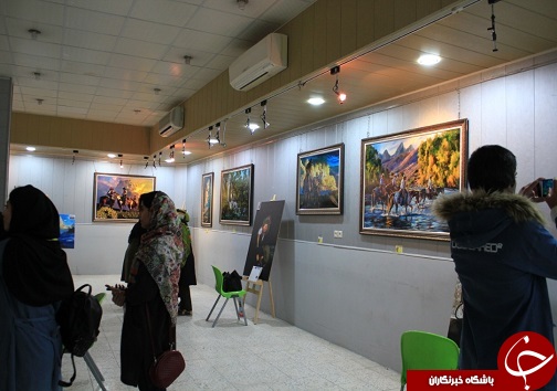 افتتاح نمایشگاه نقاشی و کارگاه باز باران در بهبهان
