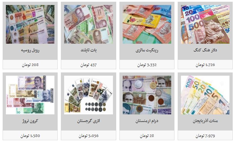 قیمت دلار و نرخ تمامی ارزها در بازار آزاد