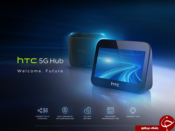 اچ&zwnj;تی&zwnj;سی هاب هوشمند 5G خود را معرفی کرد +فیلم