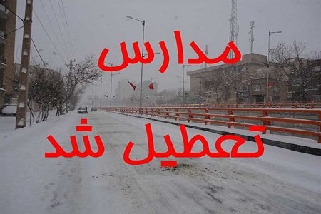 بارش برف همه مقاطع تحصیلی پردیس و دماوند را تعطیل کرد