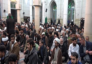 مراسم هفتمین شب ارتحال آیت&zwnj;الله مومن در قم برگزار شد