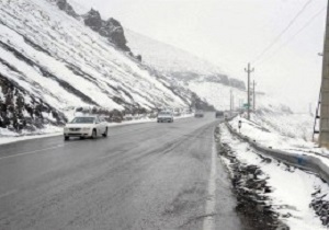 برف وکولاک جاده‌های کردستان را دربرگرفت