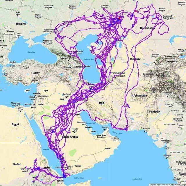 ۲۰ سال مسیر حرکت یک عقاب از روسیه و ایران، تا عربستان +تصویر