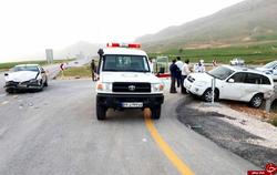برخورد خودرو پژو 405 و ام وی ام 5 مصدوم برجای گذاشت