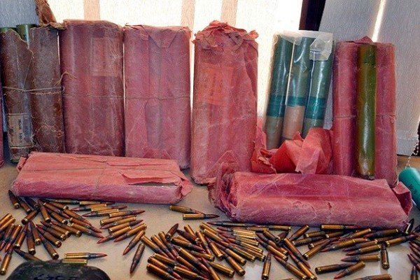 کشف انبار موشک و خمپاره به وسیله حشد الشعبی در استان کرکوک عراق