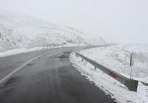 بارش برف در ارتفاعات خلخال
