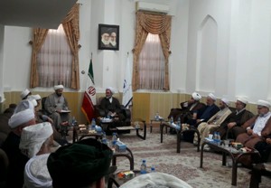 دیدار علمای اهل سنت با نماینده ولی فقیه در گیلان
