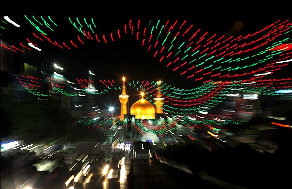 مشهدمقدس امشب نورباران می&zwnj;شود