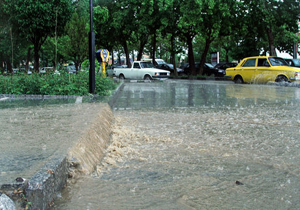 باران بهاری در مهاباد