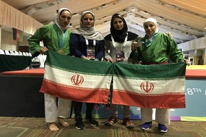 دو مدال خوش‌رنگ برای بانوان کوراش کار ایران در مسابقات آزمایشی جاکارتا