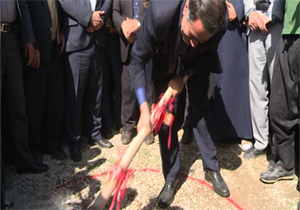 کلنگ زنی تونل گردنه چهار طاق لردگان