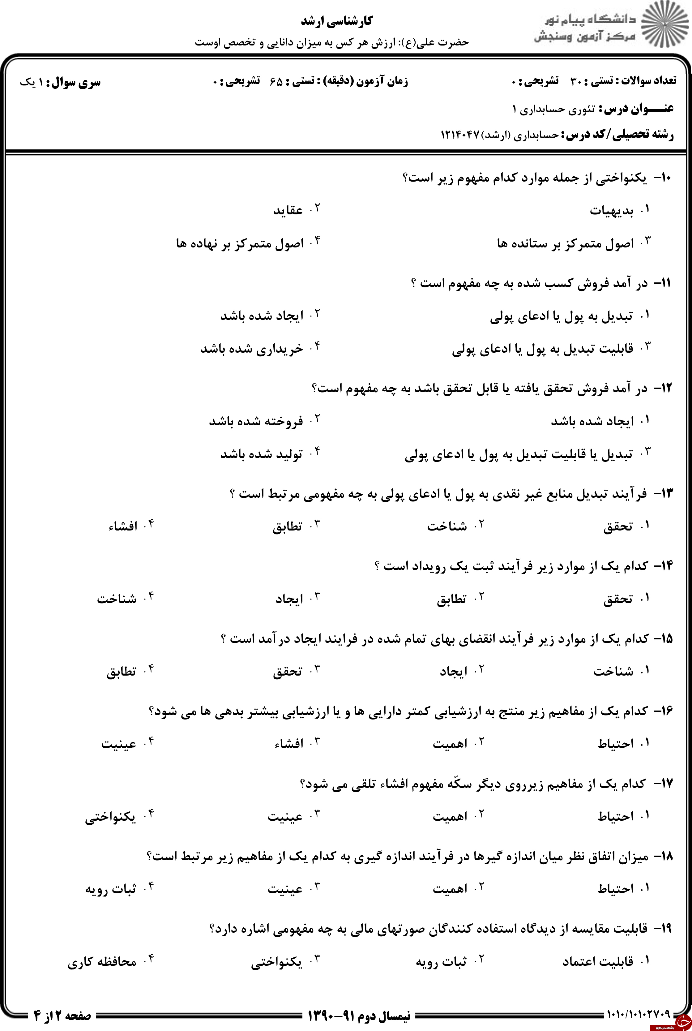 دانلود نمونه سوالات پیام نور رشته حسابداری + معرفی رشته حسابداری دانلود نمونه سوالات پیام نور رشته حسابداری + معرفی رشته حسابداری